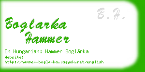 boglarka hammer business card